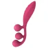 Satisfyer Tri Ball 1 - vibrační multifunkční vibrátor - dobíjecí - červený