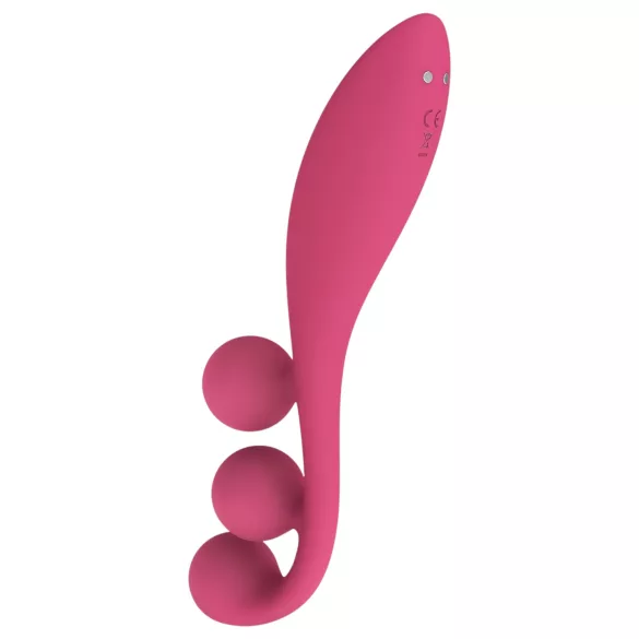 Satisfyer Tri Ball 1 - vibrační multifunkční vibrátor - dobíjecí - červený