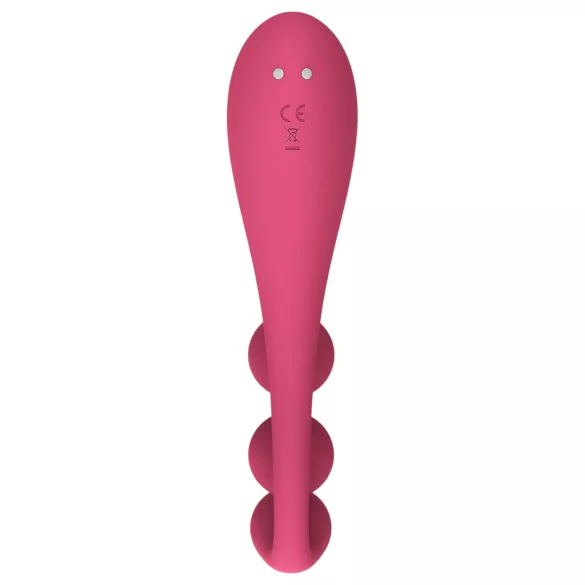 Satisfyer Tri Ball 1 - vibrační multifunkční vibrátor - dobíjecí - červený