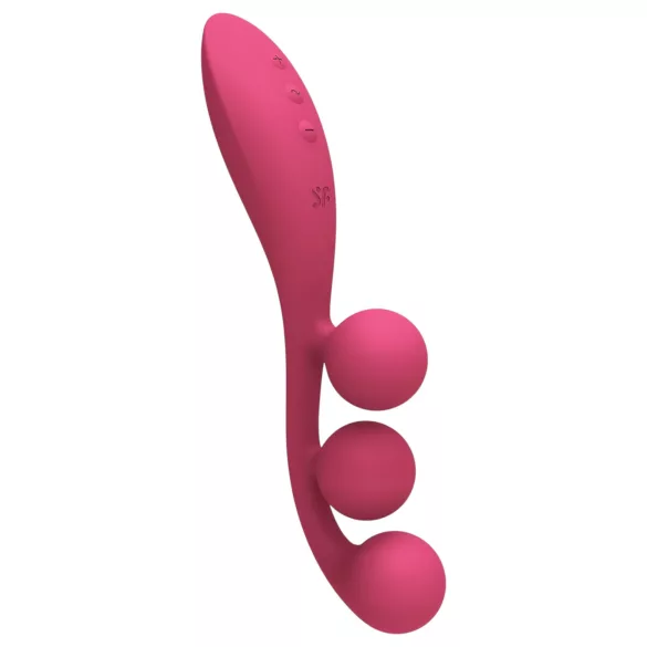 Satisfyer Tri Ball 1 - vibrační multifunkční vibrátor - dobíjecí - červený