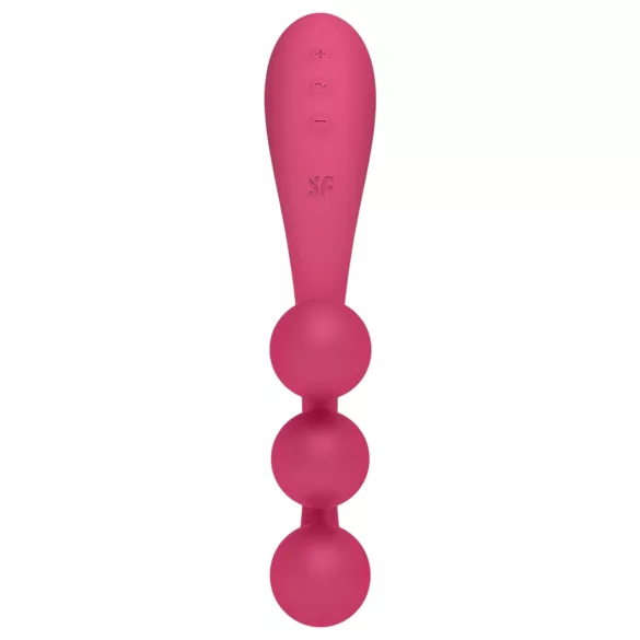 Satisfyer Tri Ball 1 - vibrační multifunkční vibrátor - dobíjecí - červený