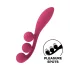 Satisfyer Tri Ball 1 - vibrační multifunkční vibrátor - dobíjecí - červený