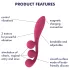Satisfyer Tri Ball 1 - vibrační multifunkční vibrátor - dobíjecí - červený