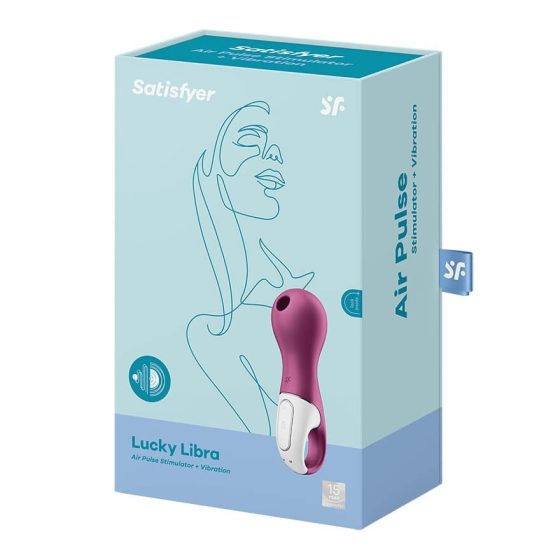 Satisfyer Lucky Libra - dobíjecí, vodotěsný vibrátor na klitoris (fialový)