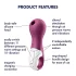 Satisfyer Lucky Libra - stimulátor klitorisu s tlakovými vlnami - fialová