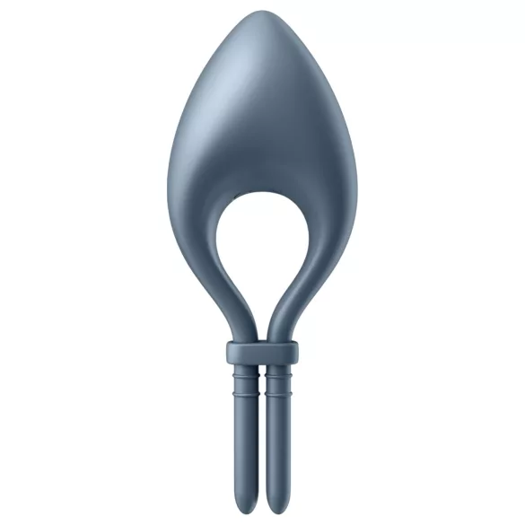 Satisfyer Bullseye - Aplikací řízený vibrační erekční kroužek pro muže (šedý)