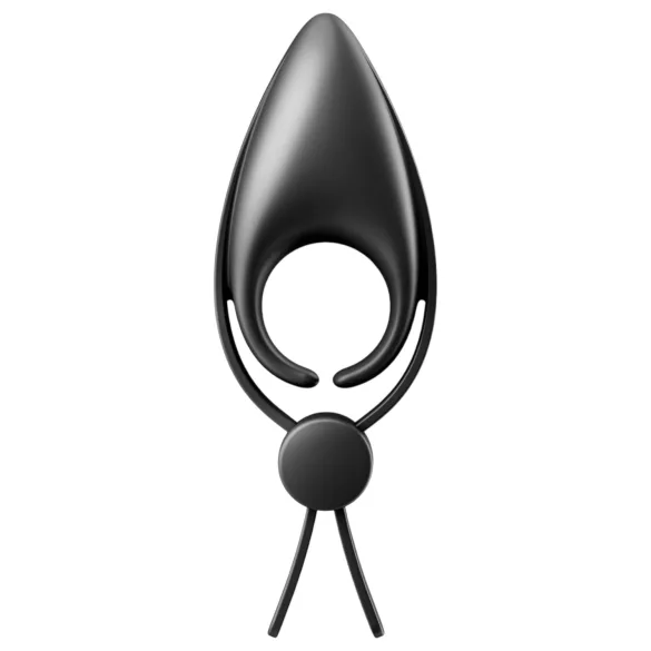 Satisfyer Sniper - vibrační erekční kroužek - dobíjecí silikon černý