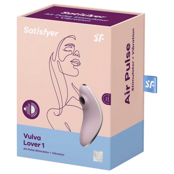 Satisfyer - stimulátor klitorisu s tlak. vlnami - fialový