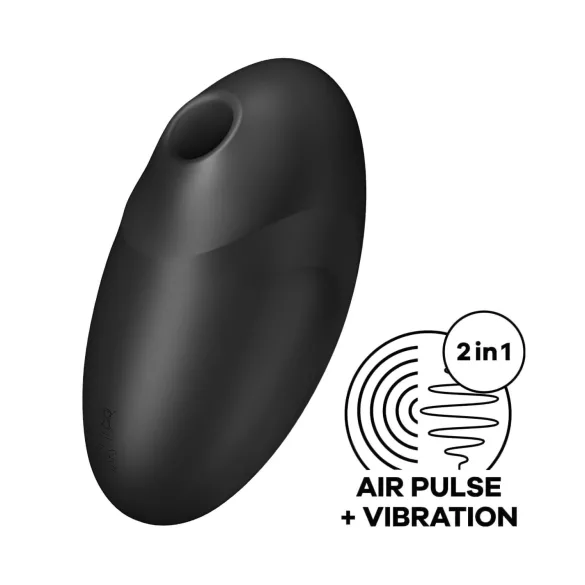 Satisfyer Vulva Lover 3 - stimulátor klitorisu s tlakovými vlnami - černý