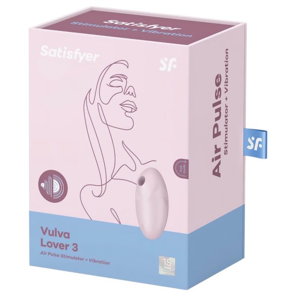 Satisfyer Vulva Lover 3 - nabíjecí pulzní stimulátor klitorisu (růžový)