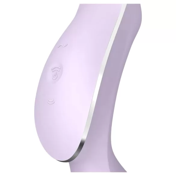 Satisfyer Curvy Trinity 2 - vibrátor 2v1 s tlakovými vlnami - fialový