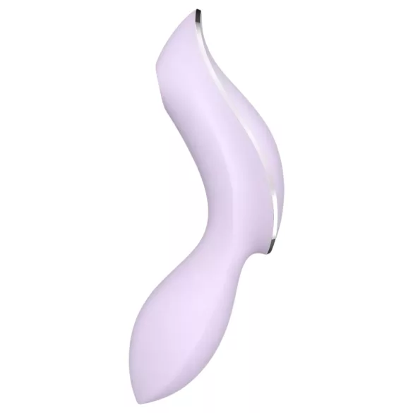 Satisfyer Curvy Trinity 2 - vibrátor 2v1 s tlakovými vlnami - fialový