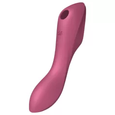   Satisfyer Curvy Trinity 3 - vibrátor s tlakovými vlnami 2v1 - červený