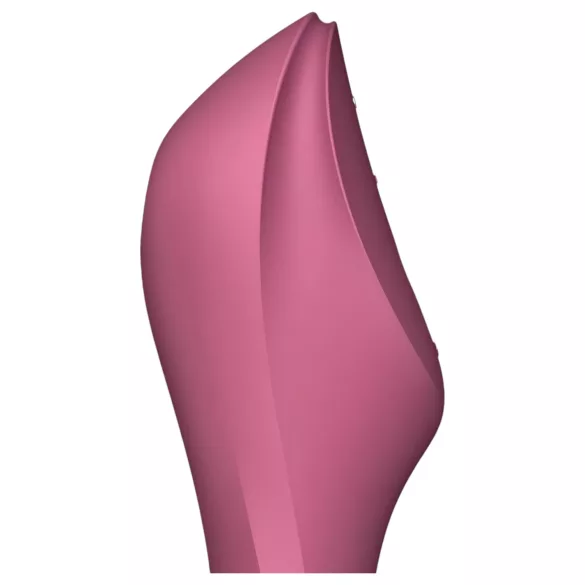 Satisfyer Curvy Trinity 3 - vibrátor s tlakovými vlnami 2v1 - červený