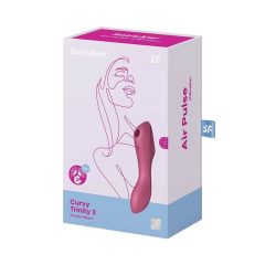  Satisfyer Curvy Trinity 3 - nabíjecí vaginální a klitorisový vibrátor (červený)