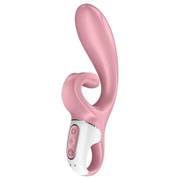 Satisfyer Hug Me - vibrátor na klitoris s ramenem - růžová