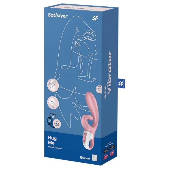 Satisfyer Hug Me - vibrátor na klitoris s ramenem - růžová