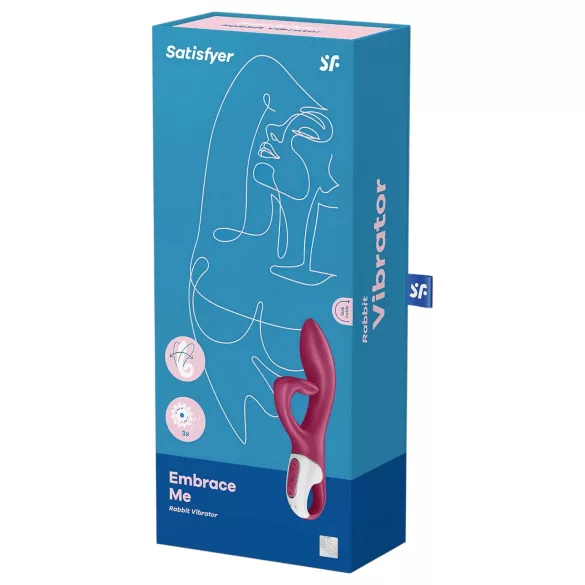 Satisfyer Embrace Me - vibrátor s ramenem na klitoris - dobíjecí - červený