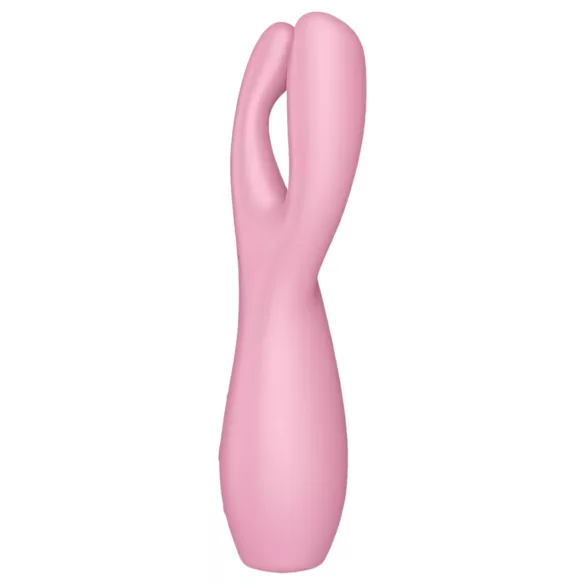 Satisfyer Threesome 3 - vibrační stimulátor klitorisu - dobíjecí - růžový