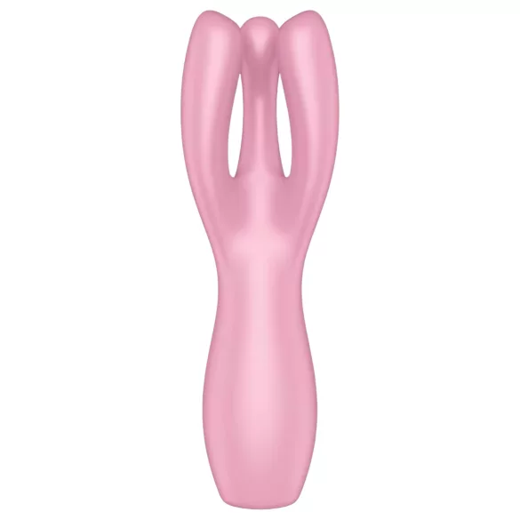 Satisfyer Threesome 3 - vibrační stimulátor klitorisu - dobíjecí - růžový