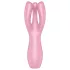 Satisfyer Threesome 3 - vibrační stimulátor klitorisu - dobíjecí - růžový