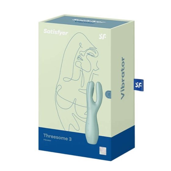 Satisfyer Threesome 3 - nabíjecí stimulátor klitorisu (máta)