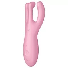   Satisfyer Threesome 4 - chytrý vibrátor na klitoris - růžový