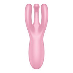   Satisfyer Threesome 4 - inteligentní dobíjecí vibrátor na klitoris (růžový)