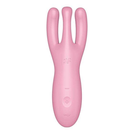 Satisfyer Threesome 4 - inteligentní dobíjecí vibrátor na klitoris (růžový)