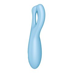   Satisfyer Threesome 4 - chytrý dobíjecí vibrátor na klitoris (modrý)