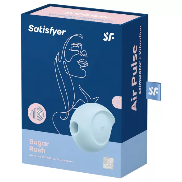 Satisfyer Sugar Rush - stimulátor klitorisu s tlakovými vlnami - modrý