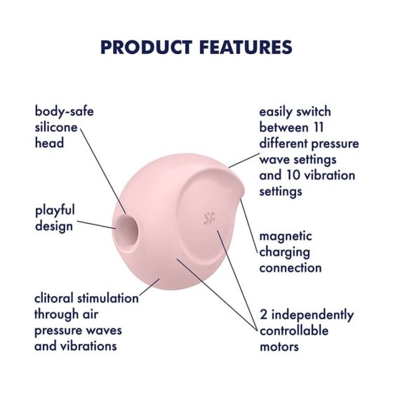 Satisfyer Sugar Rush bezdrátový vibrátor s pulzačními vlnami pro klitoris (růžový)