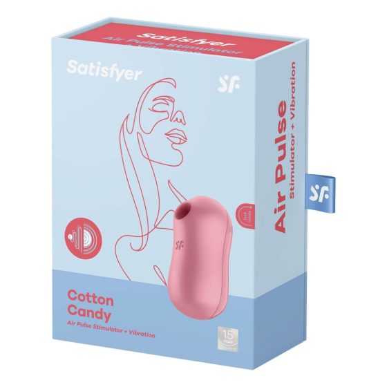 Satisfyer Cotton Candy - nabíjecí stimulátor klitorisu se vzduchovou vlnou (korálový)