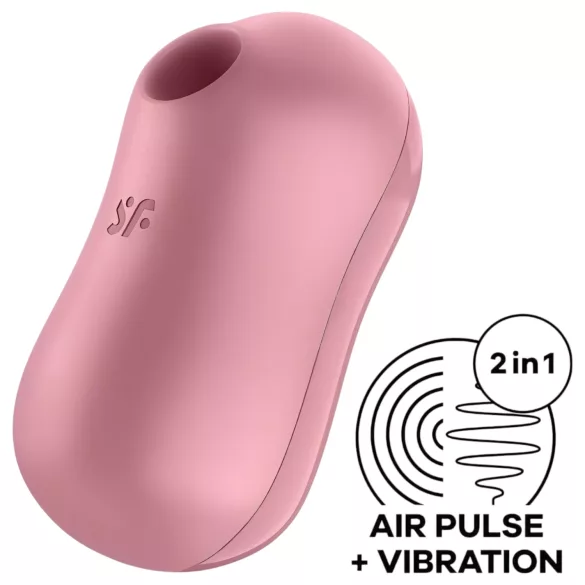 Satisfyer Cotton Candy - stimulátor klitorisu s pulzujícími vlnami - korálový