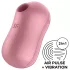 Satisfyer Cotton Candy - stimulátor klitorisu s pulzujícími vlnami - korálový
