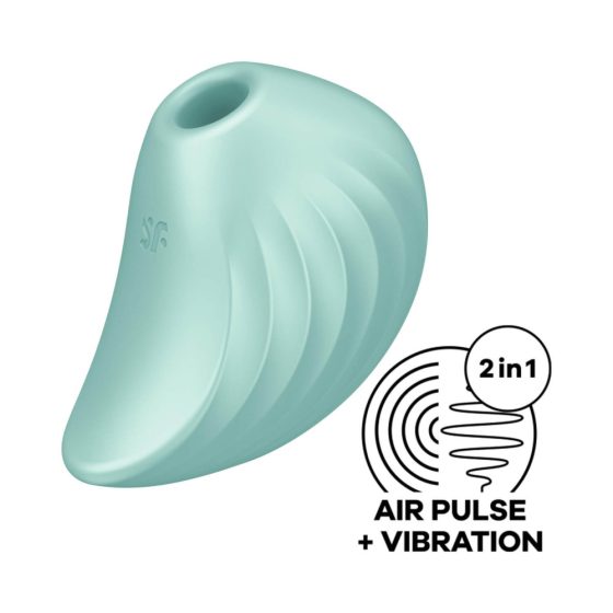 Satisfyer Pearl Diver - nabíjecí vibrátor se vzduchovými vlnami pro klitoris (máta)