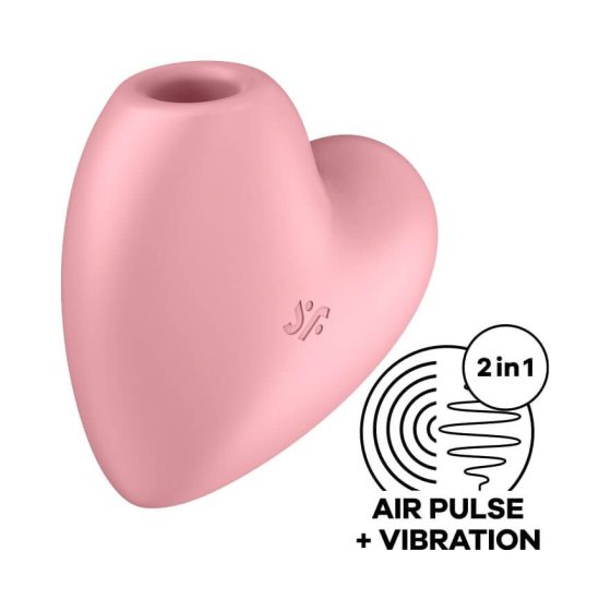 Satisfyer Cutie Heart - nabíjecí stimulátor klitorisu se vzduchovou vlnou (růžový)