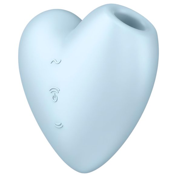 Satisfyer Cutie Heart - stimulátor klitorisu s vlnami vzduchu - modrý, dobíjecí