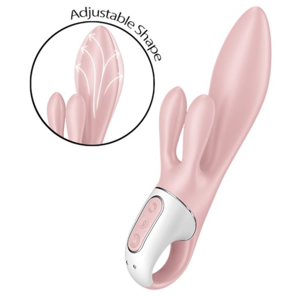 Satisfyer - vibrátor s pumpou a ušima - růžový