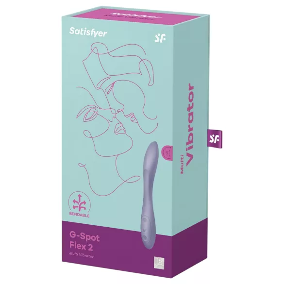 Satisfyer - vibrátor na G-bod - nabíjecí, vodotěsný - fialový