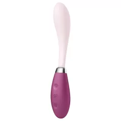   Satisfyer - vibrátor na G bod - flexibilní, dobíjecí - růžovo-červený