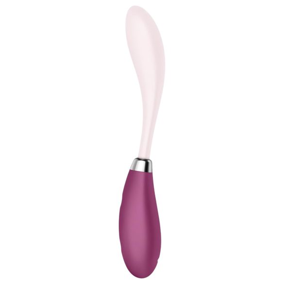 Satisfyer - vibrátor na G bod - flexibilní, dobíjecí - růžovo-červený