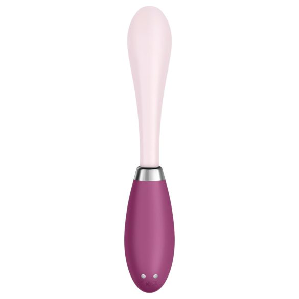 Satisfyer - vibrátor na G bod - flexibilní, dobíjecí - růžovo-červený