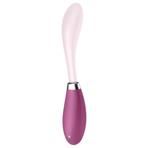 Satisfyer - vibrátor na G bod - flexibilní, dobíjecí - růžovo-červený