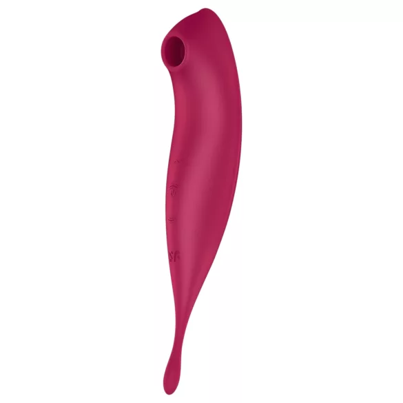 Satisfyer Twirling Pro - vibrátor na klitoris ovládaný aplikací (červený)