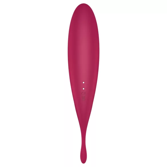 Satisfyer Twirling Pro - vibrátor na klitoris ovládaný aplikací (červený)