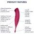 Satisfyer Twirling Pro - vibrátor na klitoris ovládaný aplikací (červený)
