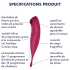 Satisfyer Twirling Pro - vibrátor na klitoris ovládaný aplikací (červený)