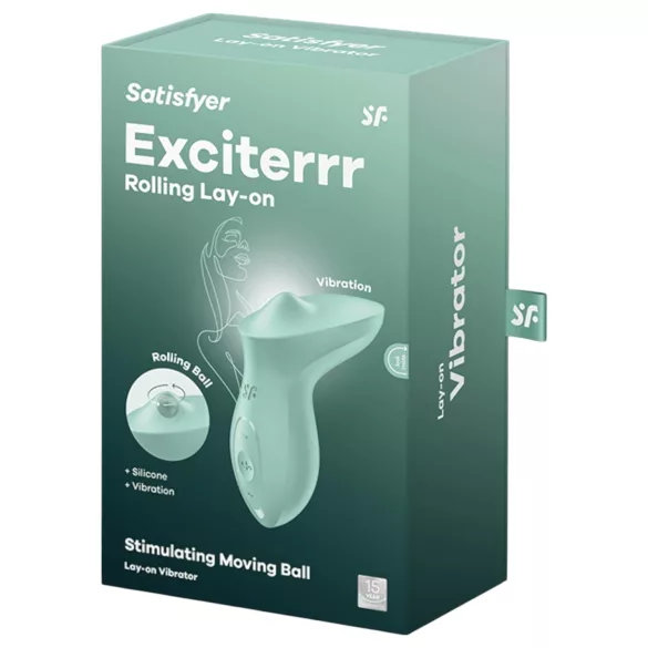 Satisfyer Exciterrr - vibrátor na klitoris s rotujícími kuličkami - zelený