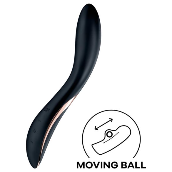 Satisfyer Rrrolling - vibrátor na G-bod s pohyblivými kuličkami - černý